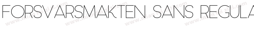 Forsvarsmakten Sans Regular字体转换